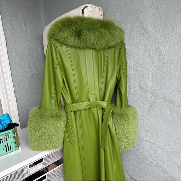 Saks Potts Foxy Coat - Green - Size 1 - Picture 5 of 10